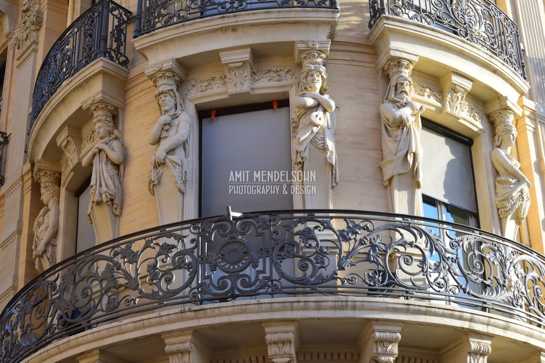 "Toulouse - a balcony" stock image