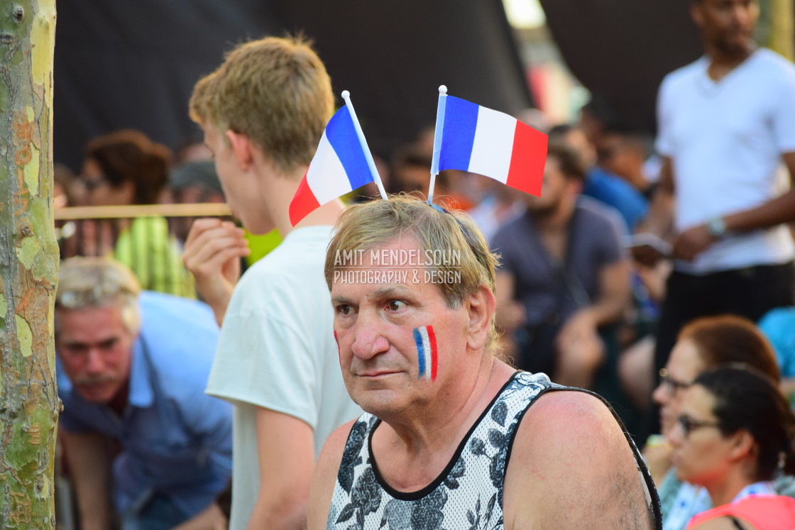 "A French fan" stock image