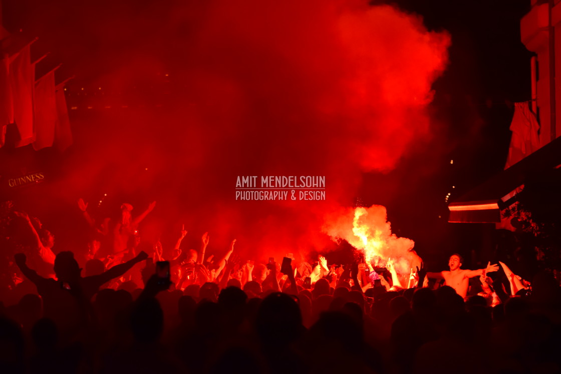 "Euro 2016 - English fans celebrate" stock image