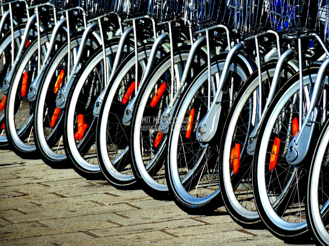 "Bicycles" stock image