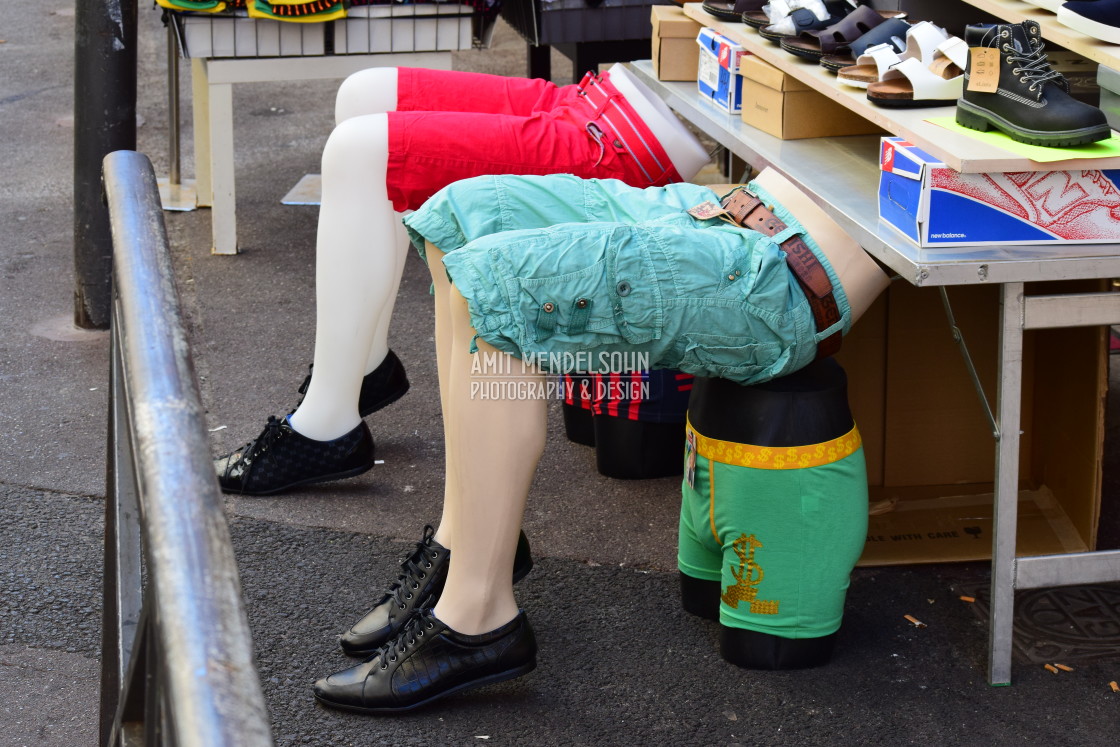 "Trousers for sale" stock image