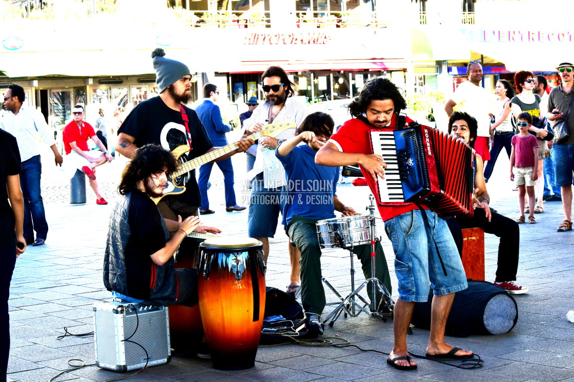 "And the band begins to play" stock image