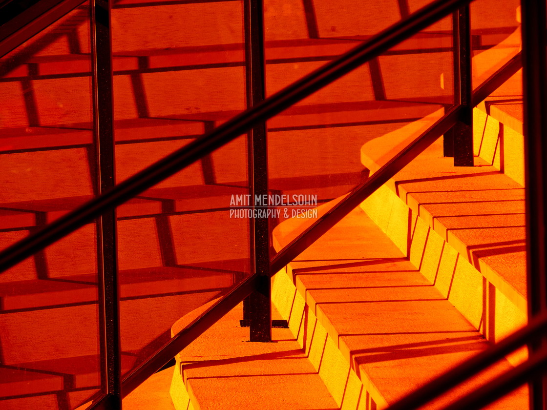 "Steps and shadows" stock image