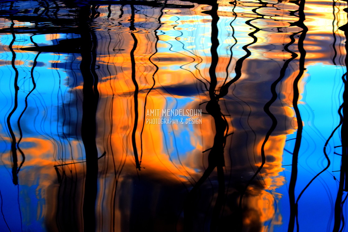 "Reflection in the water" stock image