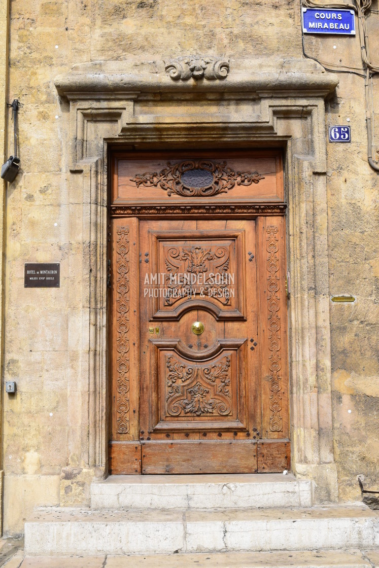 "Aix - Old door 3" stock image