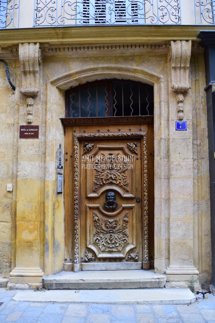 "Aix - Old door 8" stock image