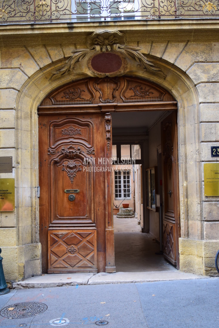 "Aix - Old door 13" stock image