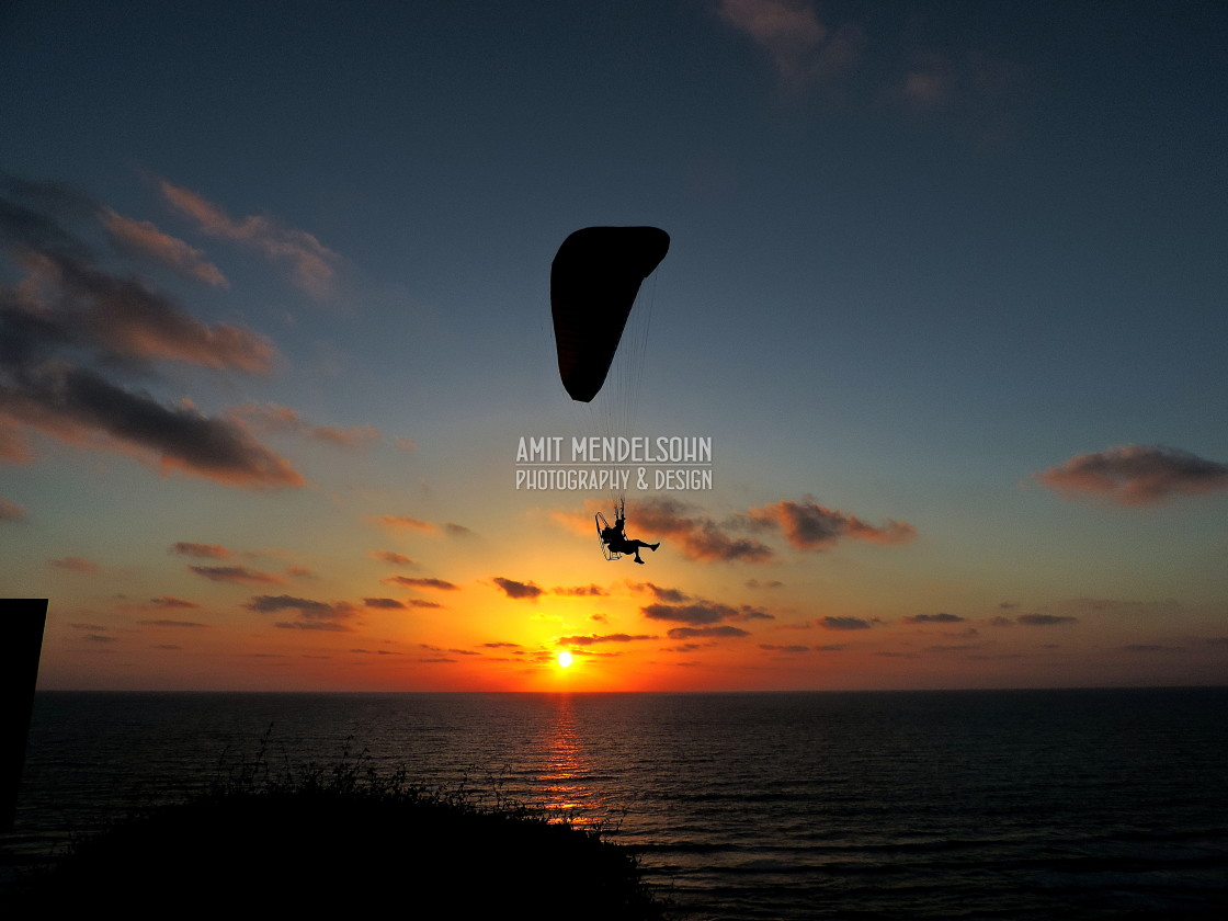 "A sky surfer" stock image