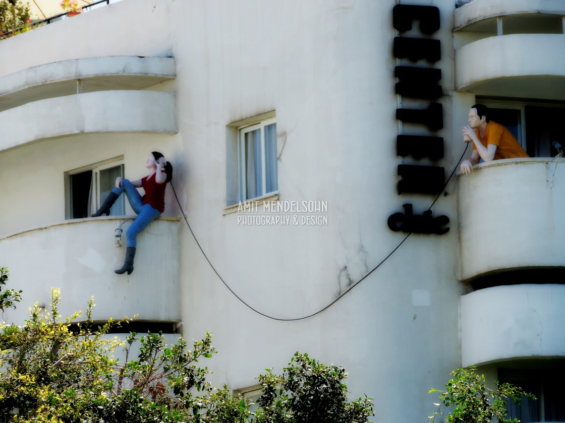 "An urban art in Tel aviv" stock image