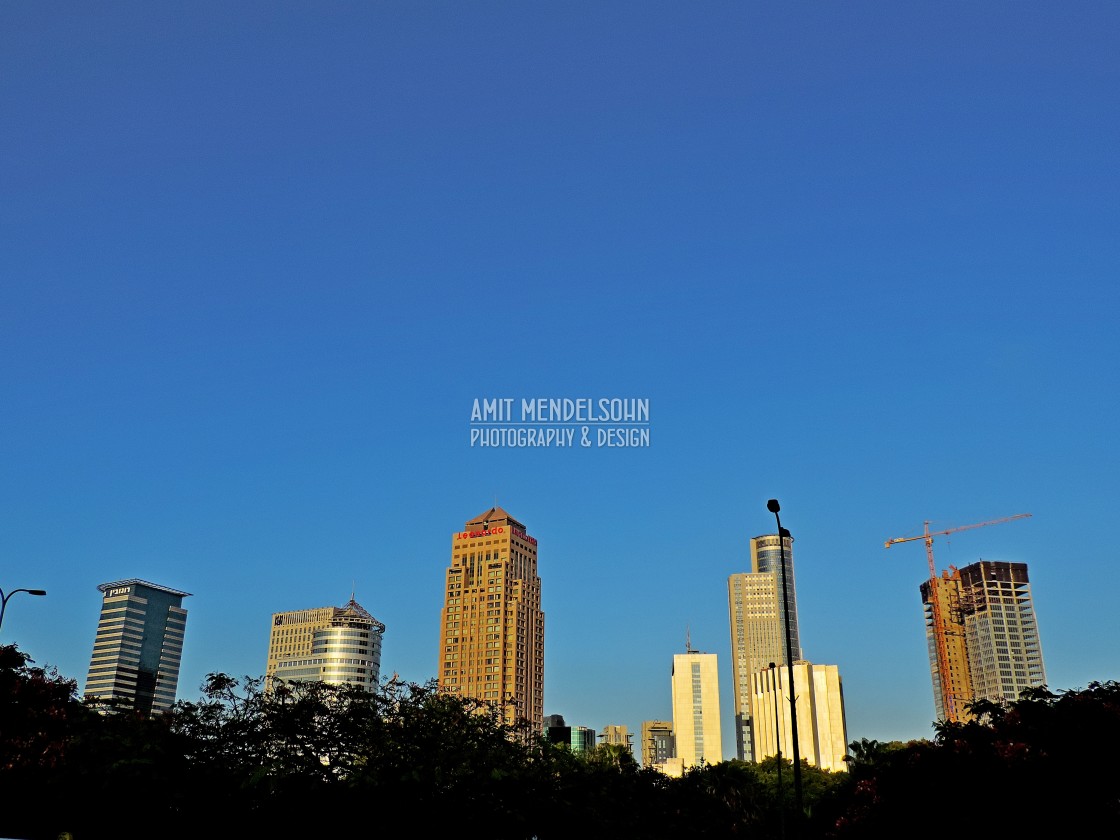 "The skyline of Ramat Gan" stock image