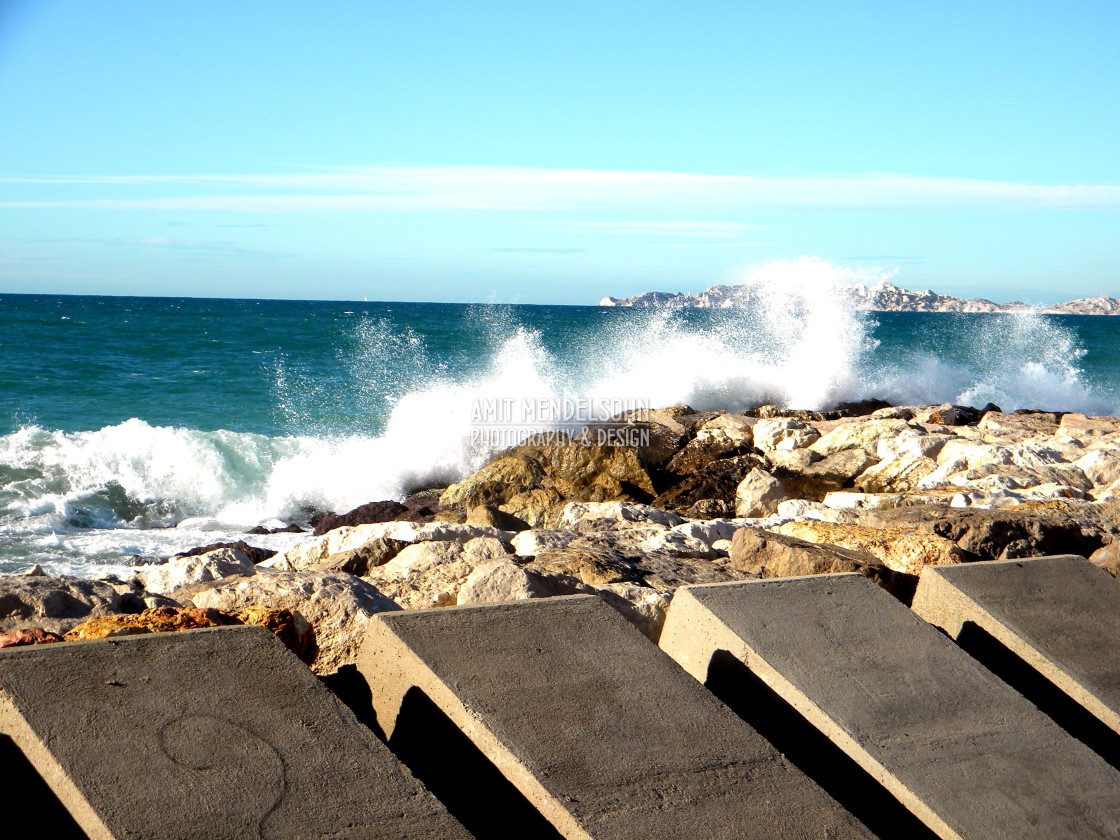 "wave breaking" stock image