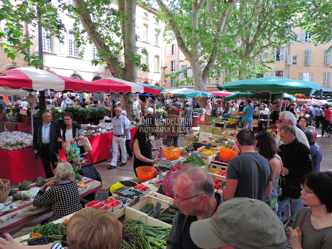 "Aix en provence - market" stock image