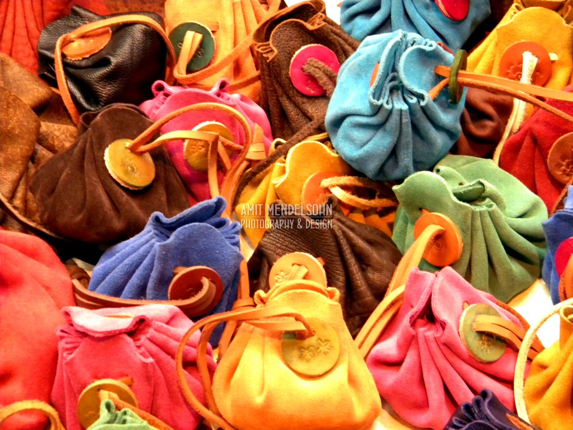 "Leather bags" stock image