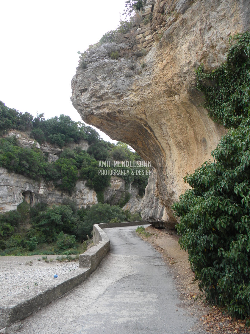 "Minerve, Hérault, France - through the stone" stock image