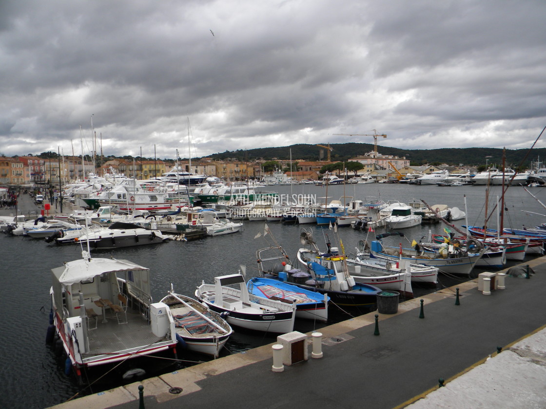 "The port of st. Tropez" stock image