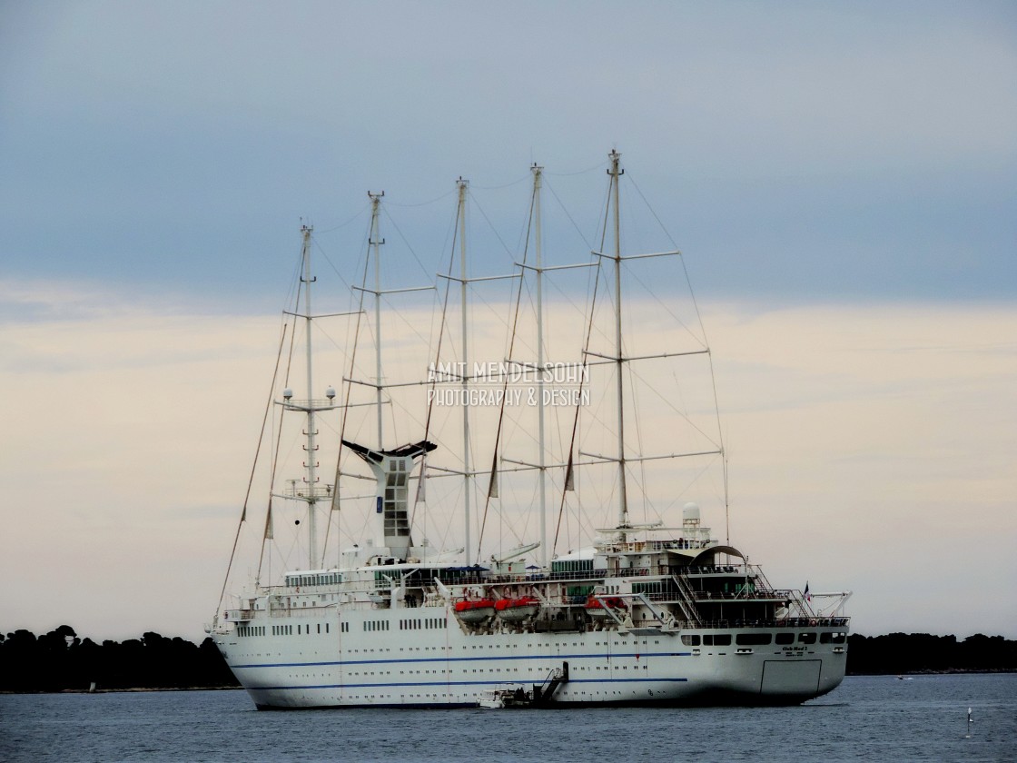 "Cannes cruise boat of club med" stock image