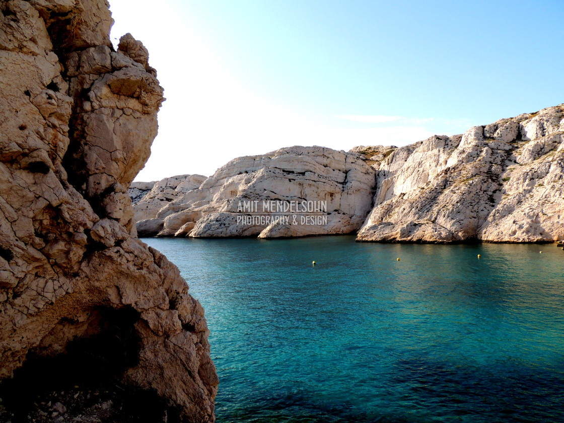 "the creeks in the island of Frioul" stock image