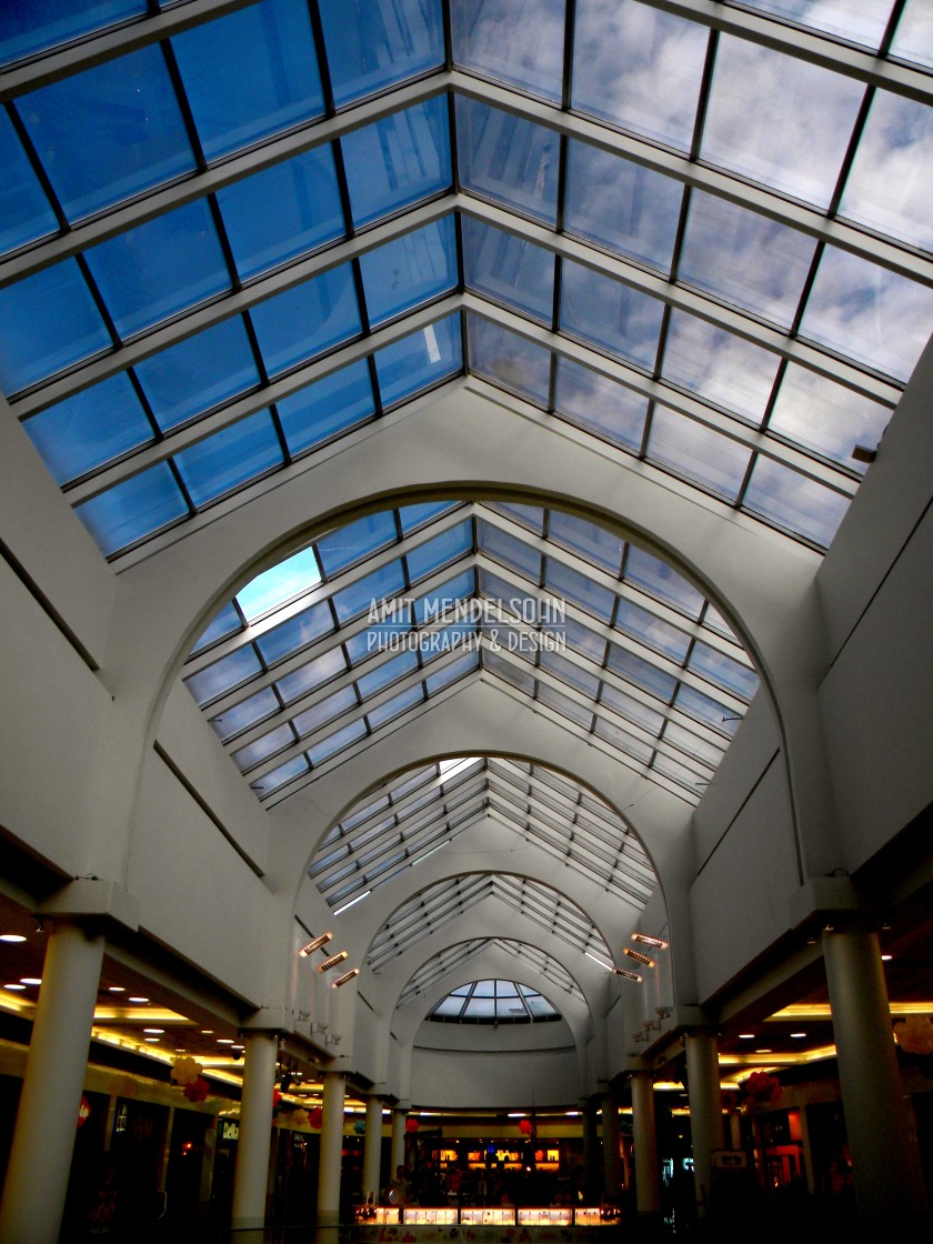 "The roof of the shopping mall" stock image