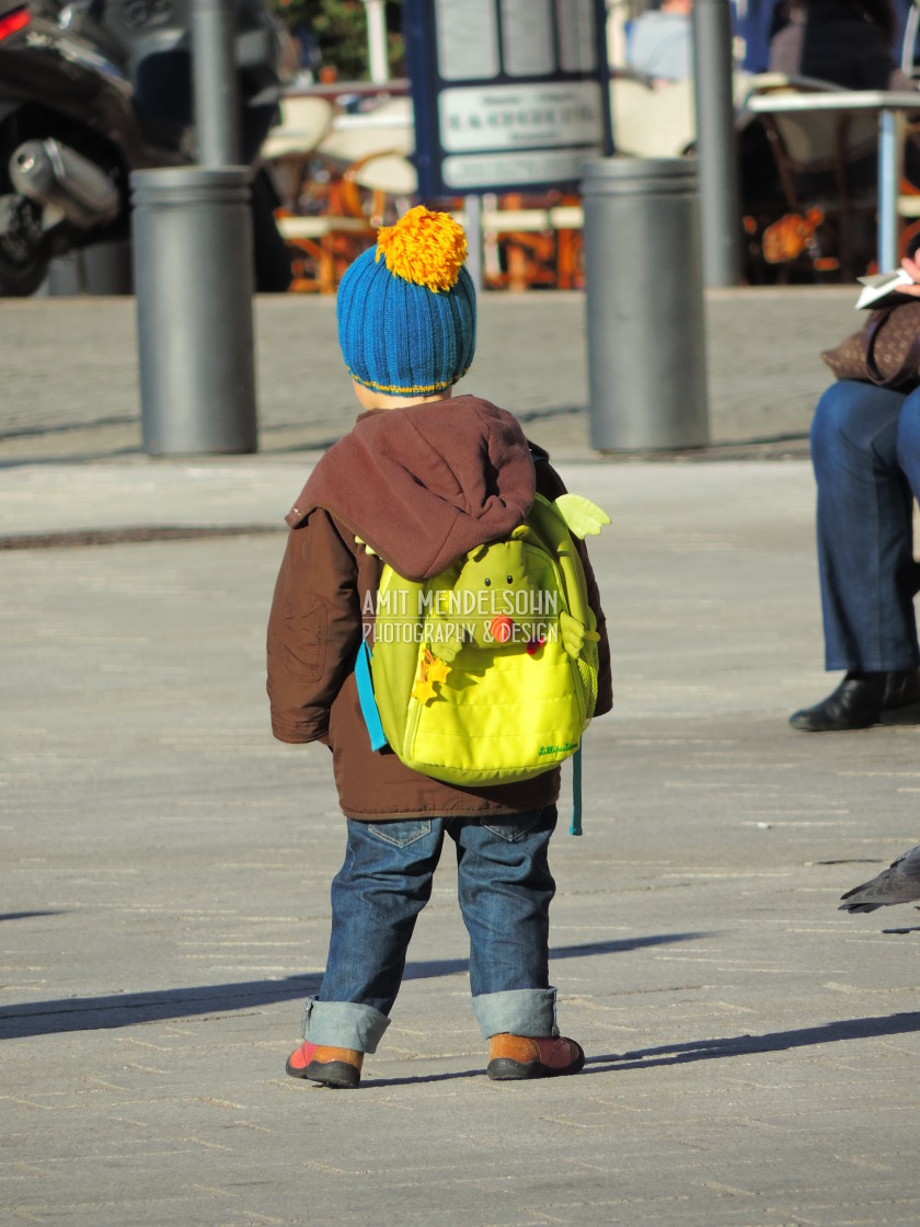 "on the way to school" stock image