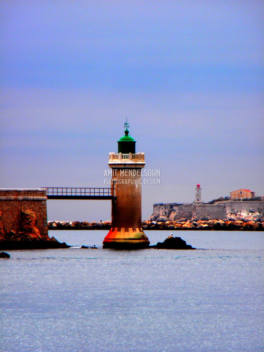 "A light tower" stock image