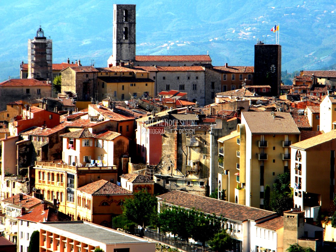 "The roofs of Grasse" stock image