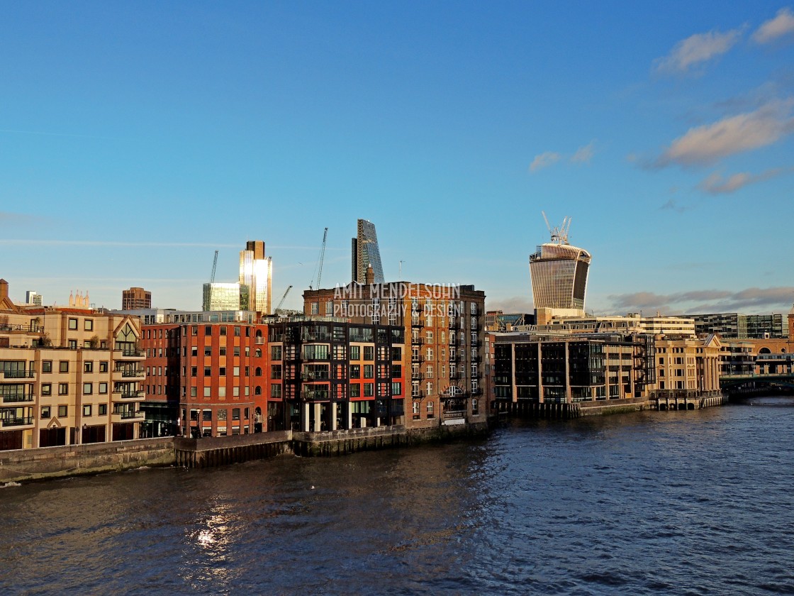 "Themes water line - London" stock image