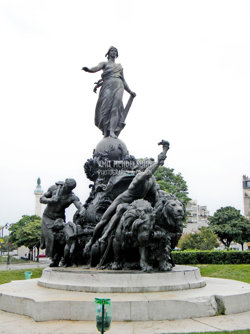 "place de la nation - Paris" stock image