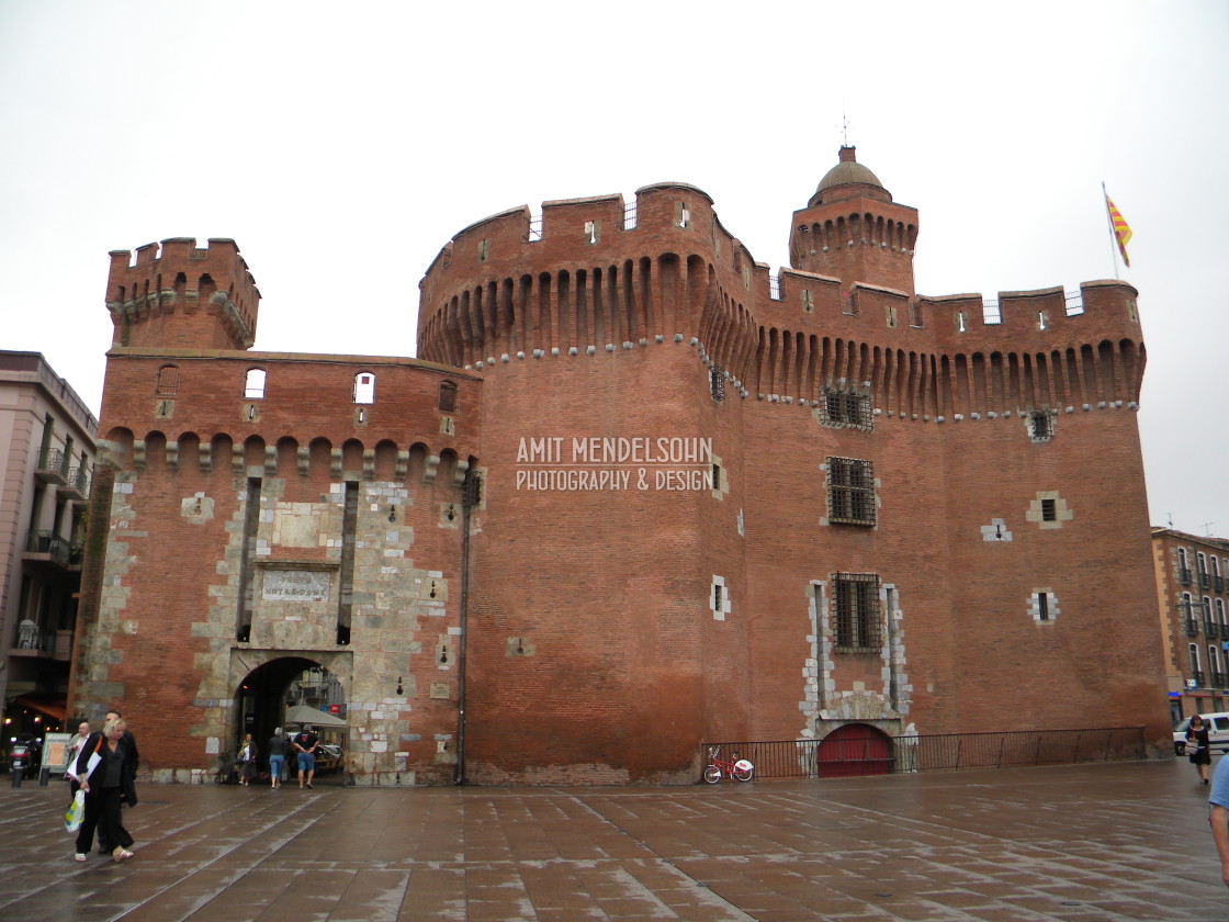 "Castle perpignan, France" stock image