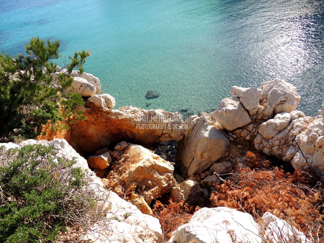 "The creek of sormiou" stock image