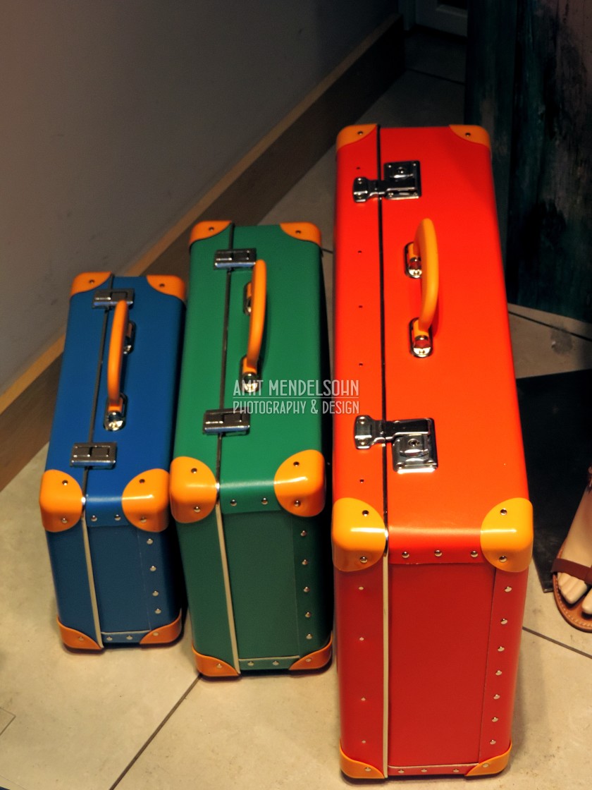 "Suitcases ready for a voyage" stock image