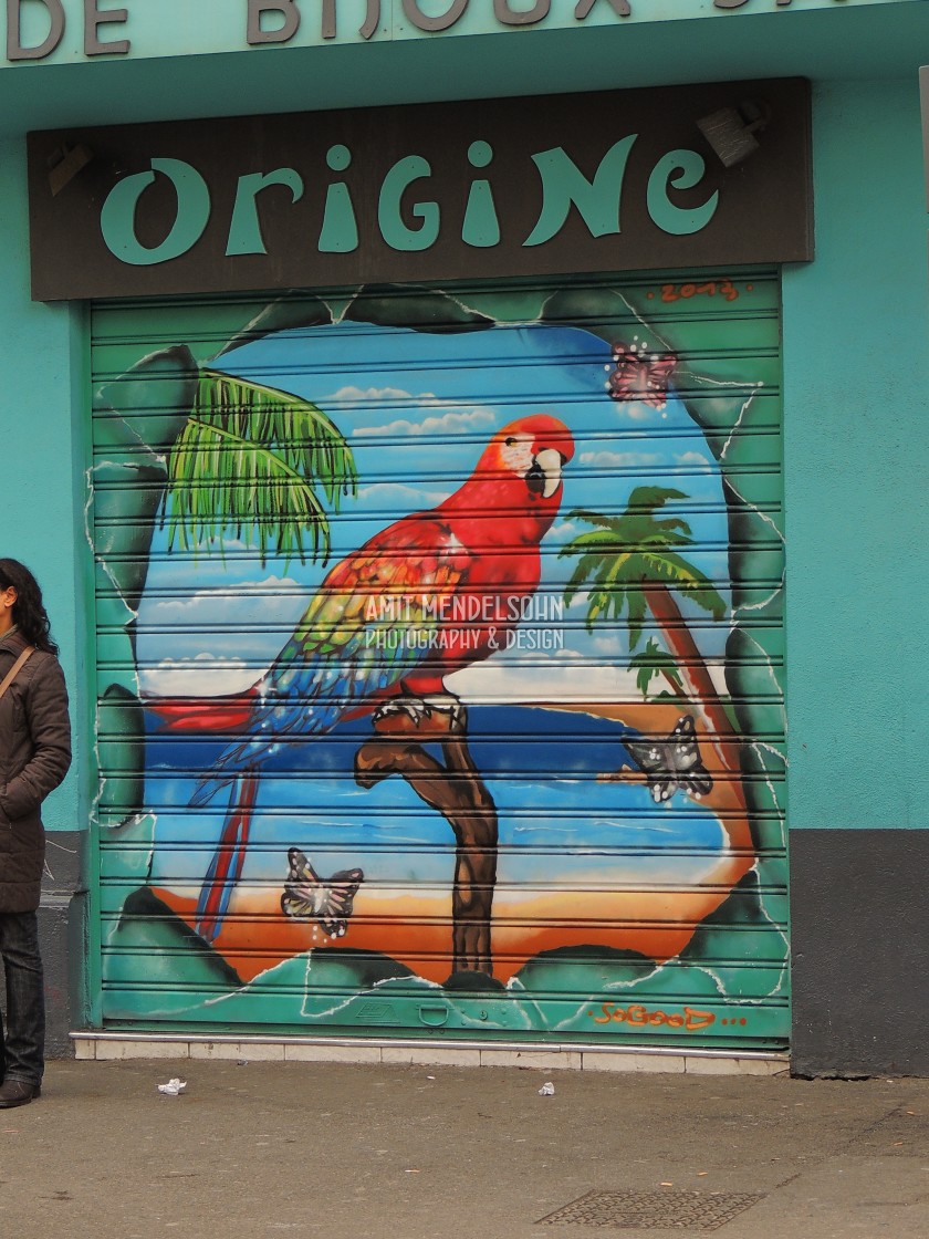 "Mural Marseille" stock image