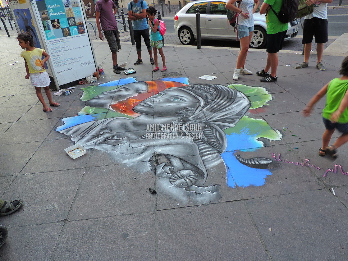 "Chalk art 2" stock image