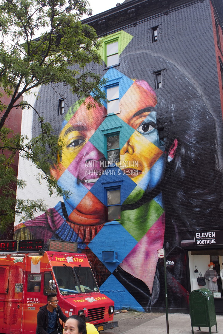 "Mural, NYC" stock image