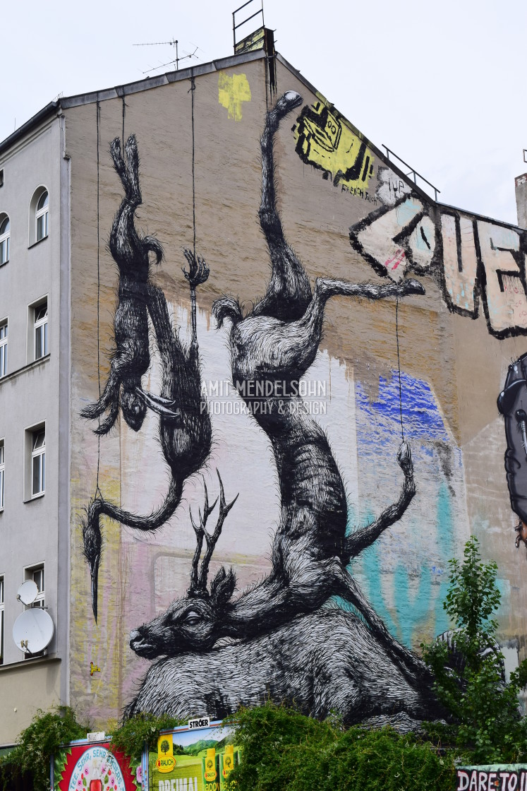 "Mural, Berlin, Germany" stock image