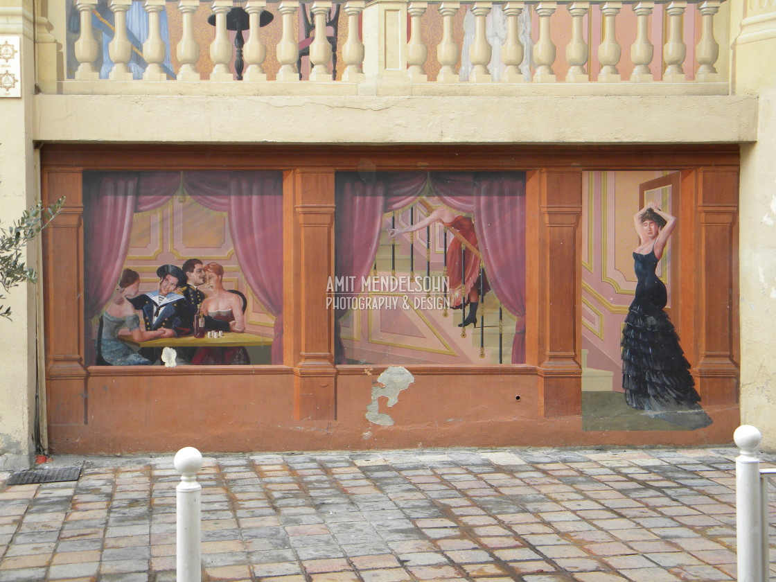 "Mural, Toulon, France" stock image