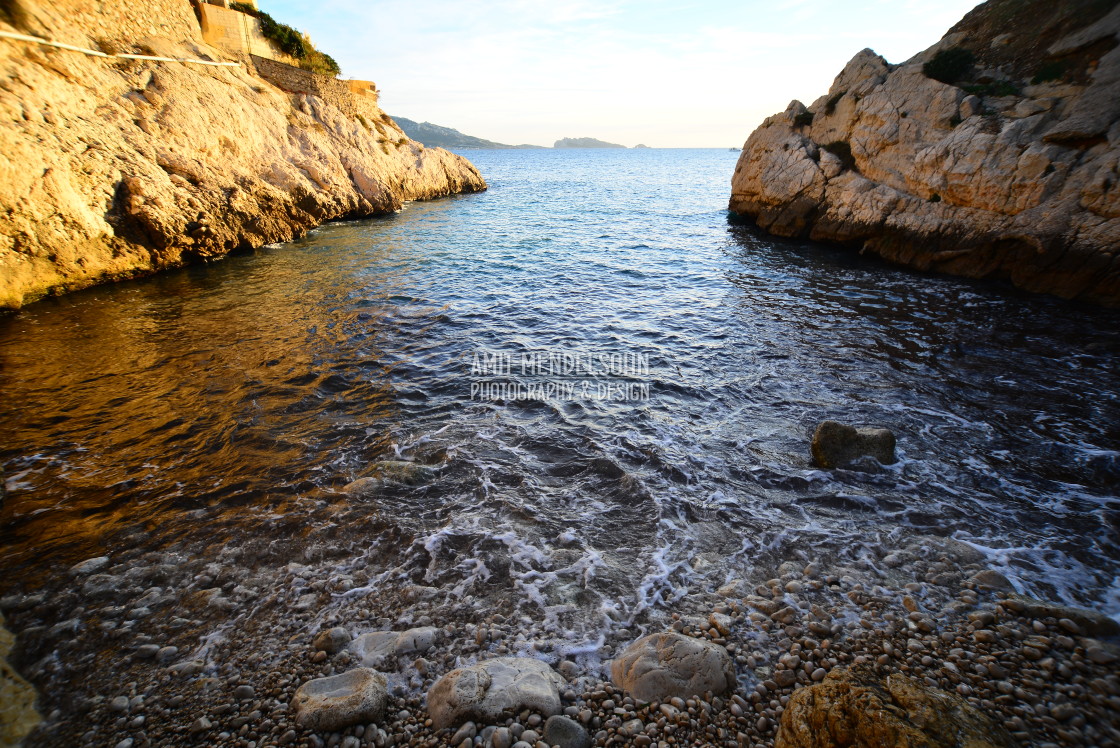 "The little creek in Malmousque" stock image