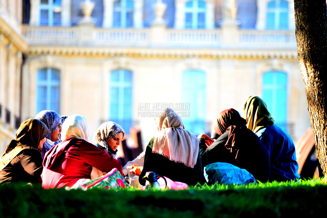 "Women in the park" stock image