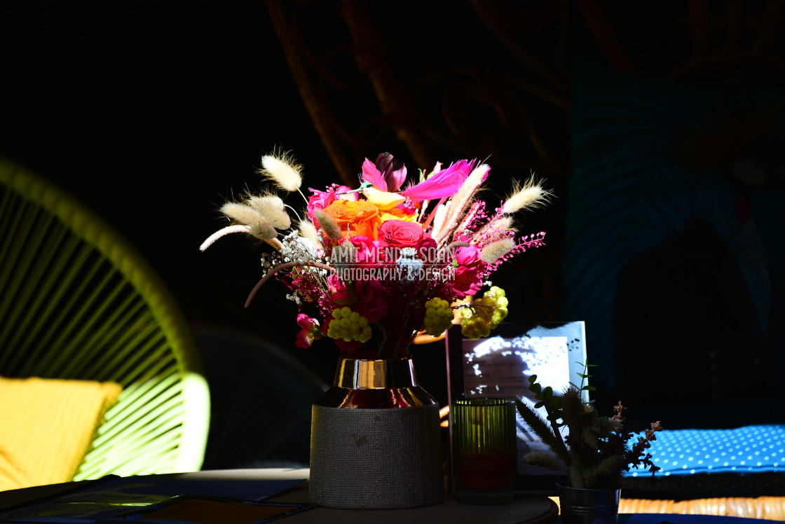 "Flowers on a table" stock image