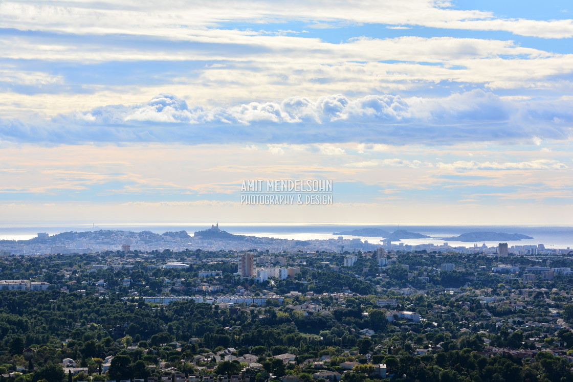 "Marseille, from Allauch" stock image