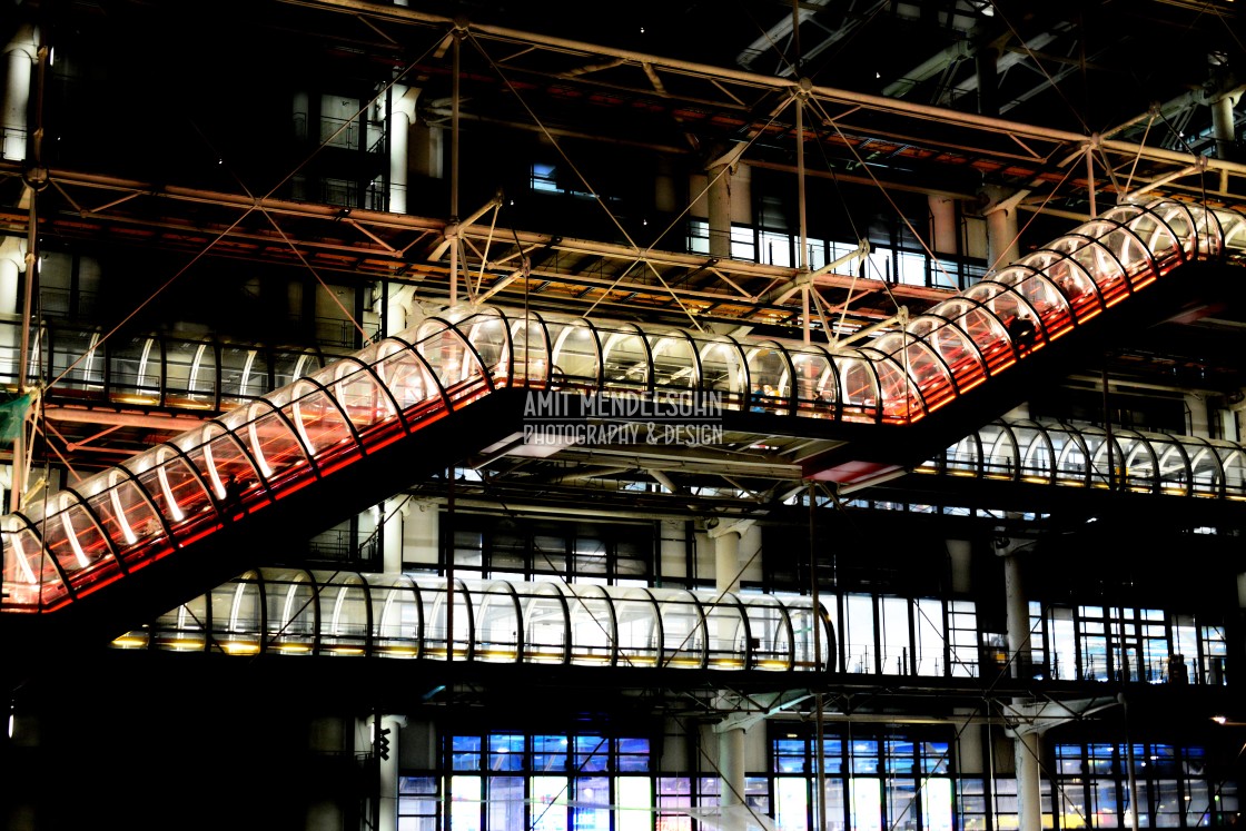 "Center Pompidou - Night" stock image