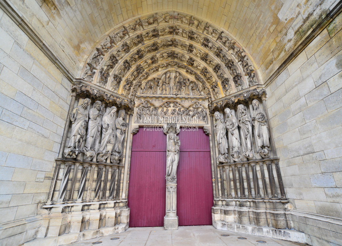 "Laon cathedral" stock image