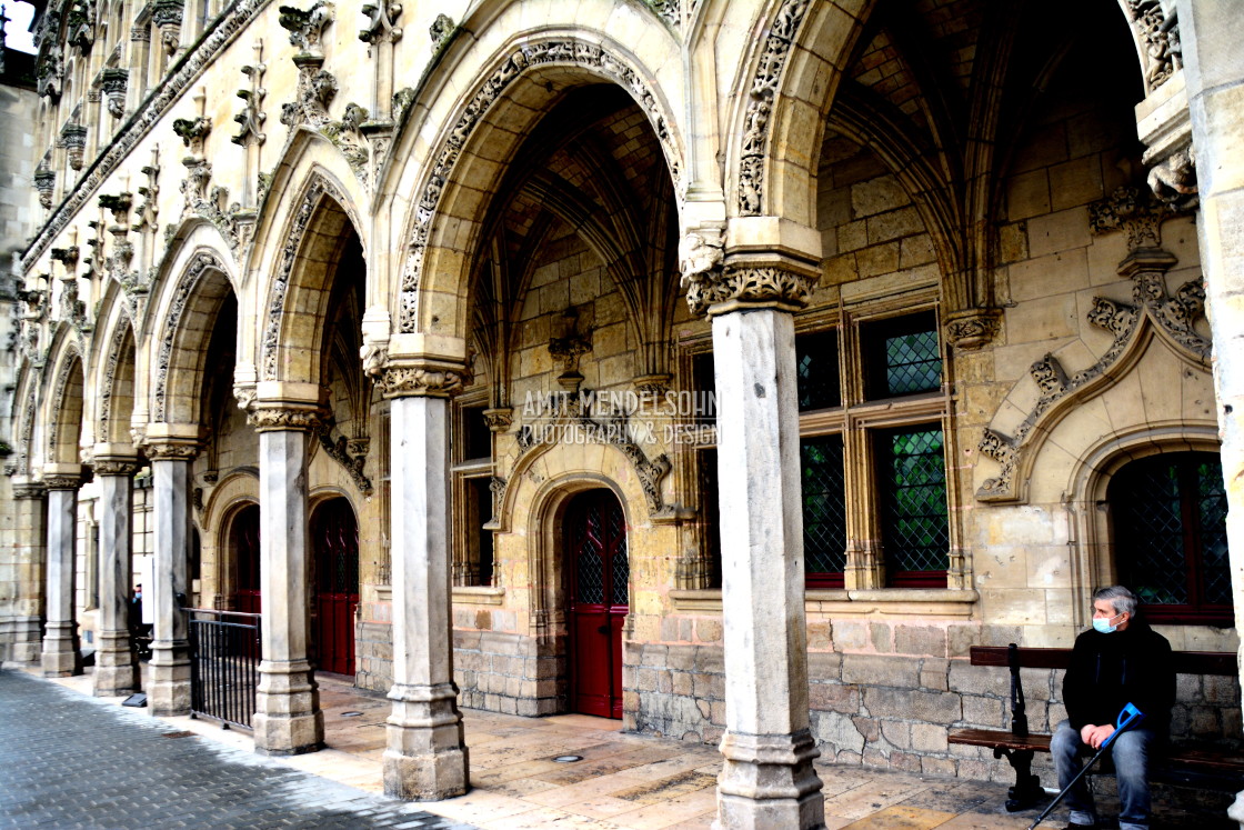 "St. Quentin - city hall" stock image