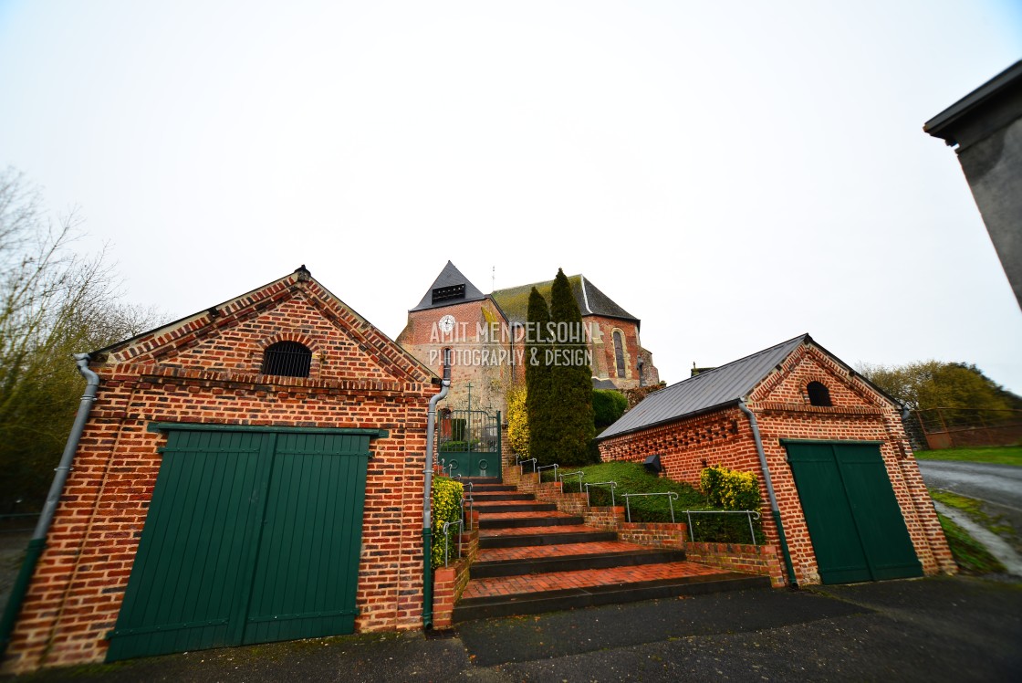 "The Church of Voulpaix" stock image