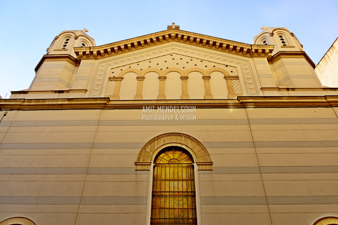 "Back façade of a church" stock image