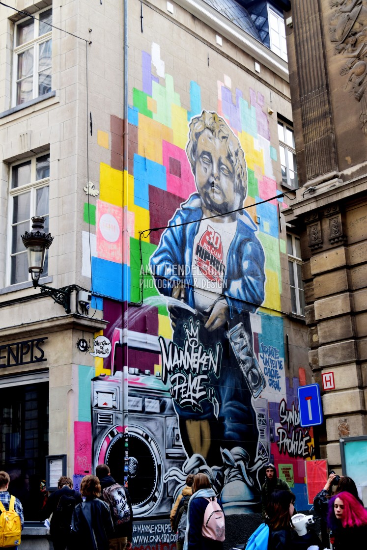 "Mural - Brussels" stock image