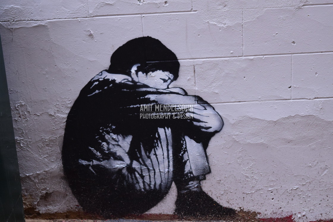 "Jef Aerosol - Stencil - mural" stock image