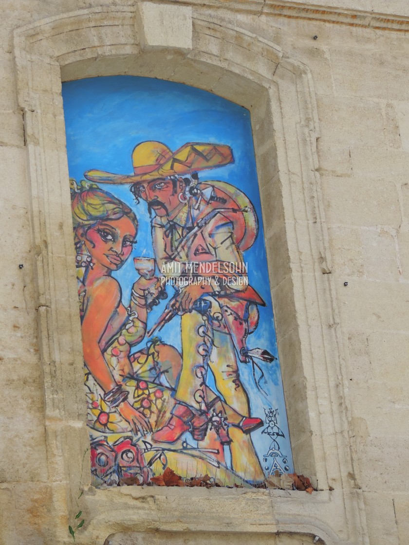 "Murals - Avignon" stock image