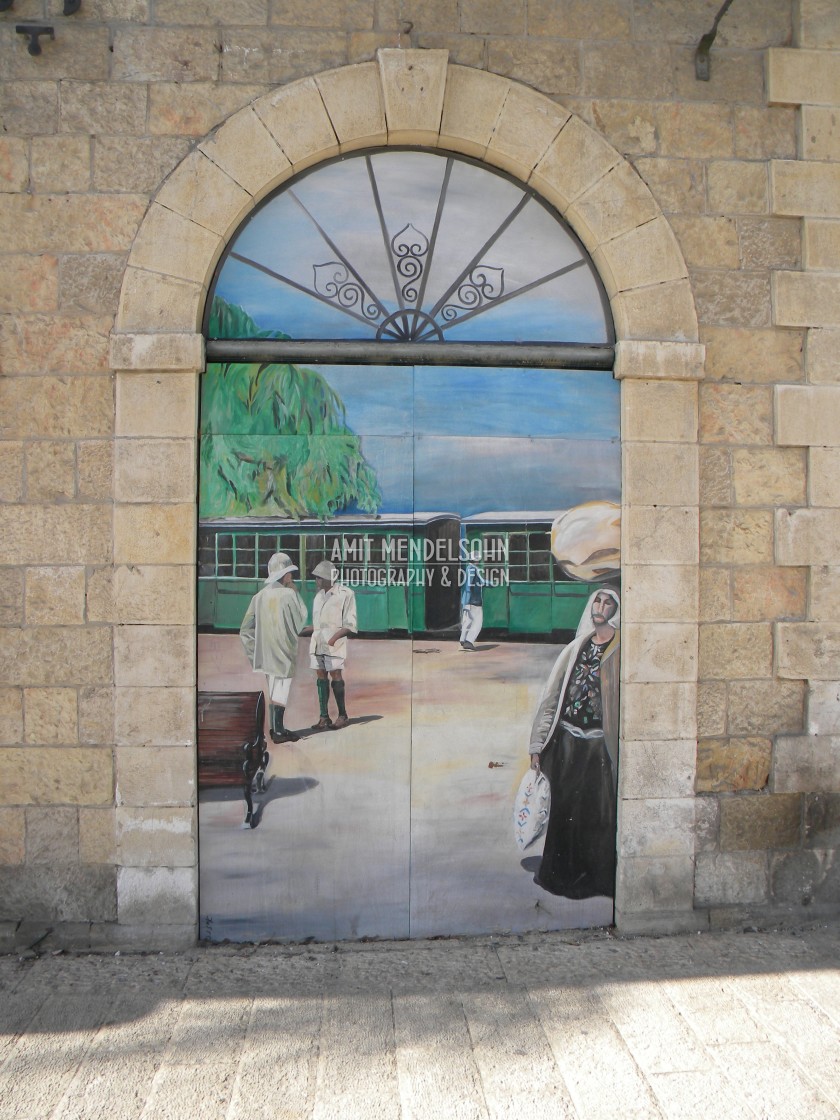 "Mural - Jerusalem" stock image