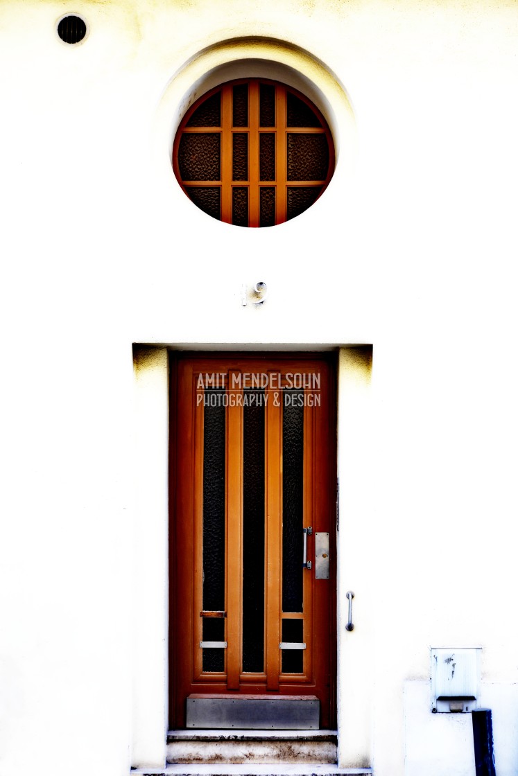 "An art deco door" stock image
