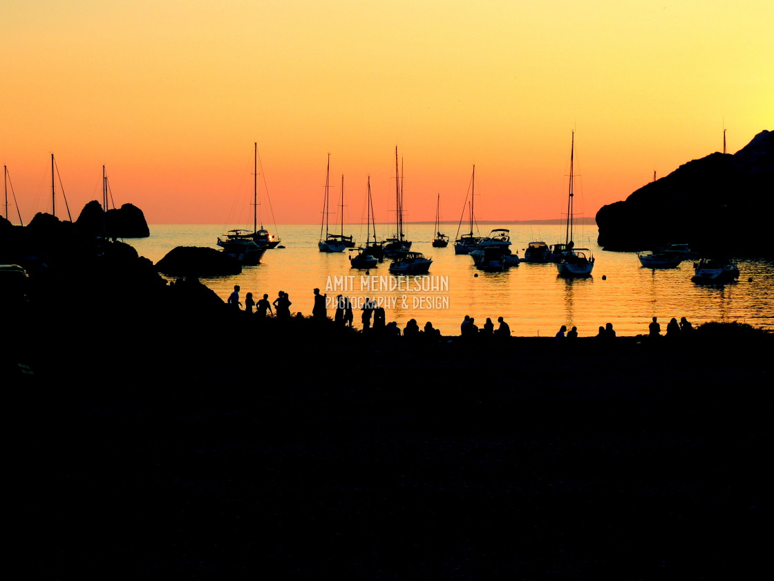 "Frioul Island - marseille - at sunset" stock image